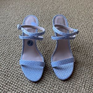 Stuart Weitzman Crystal Buckle 95 Glitter Sandal NEW